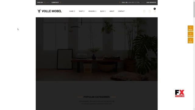 Vollemobel - Furniture WooCommerce WordPress Theme Peers Royce смотреть онлайн