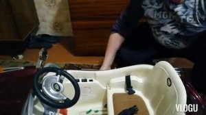 Электромобиль детский, восстановление кнопки включения