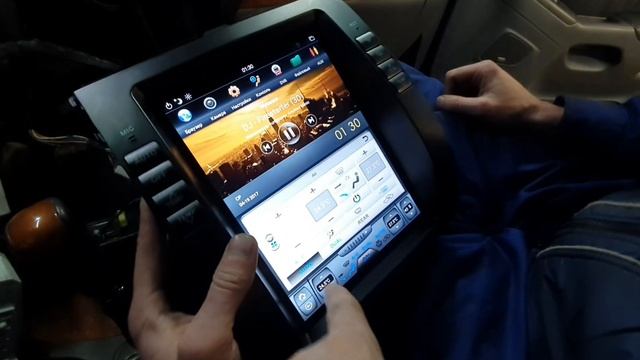 Устанонавливаем магнитолу Тесла Lexus GX470 смотреть онлайн