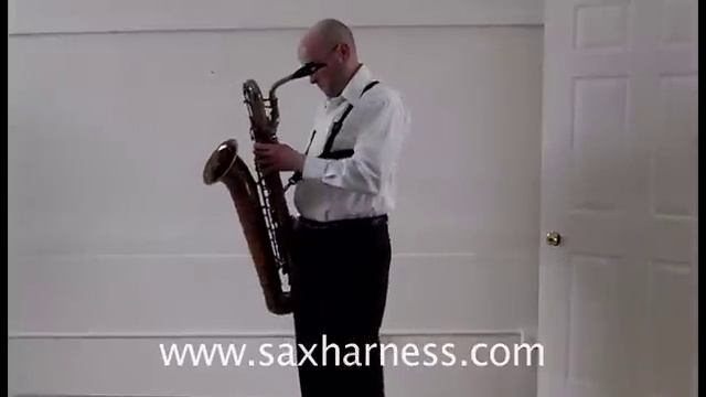 Gemini Saxophone Harness - A Demonstration on Tenor Baritone and Bass Saxophones смотреть онлайн