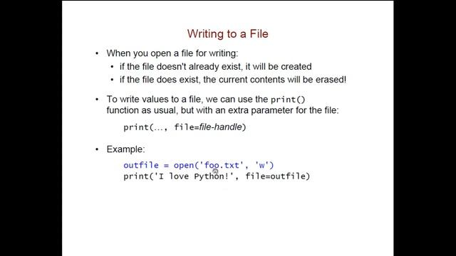 Working with Text Files; File Writing смотреть онлайн