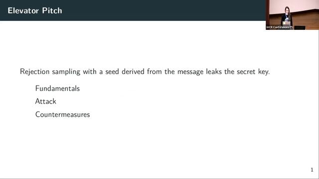 Session on Side Channel Attacks on Post Quantum Implementations 1 смотреть онлайн