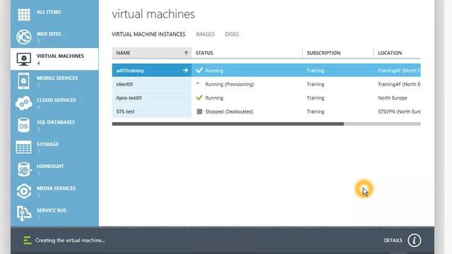 Azure IT-Pro Training 2013 тема 02 (virtual machines и web sites) демо virtual machines смотреть онлайн