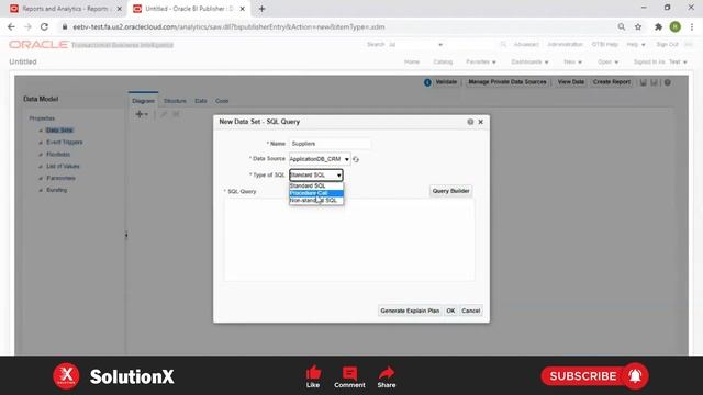 Business Intelligence Publisher - Oracle Fusion (Part 3) | Oracle Tutorial | SolutionX смотреть онлайн