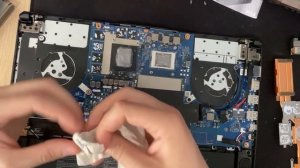 Разбор и замена термопасты на ASUS TUF Gaming A15 FX506IV-HN193T