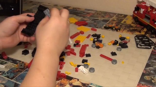 Конструктор Sluban - Пожарная машина - Lego аналог смотреть онлайн