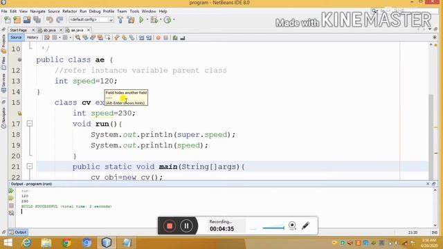 Super keyword in java in hindi।super variable,super method, super constructor program in java смотреть онлайн