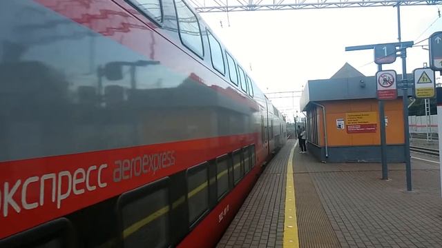 Опытный ЭШ2-001 Аэроэкспресс На станции Кунцевская смотреть онлайн