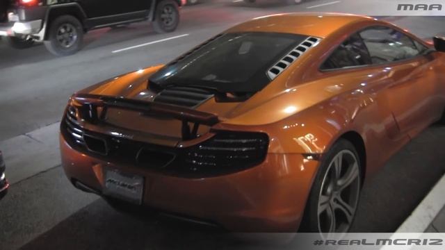 Mclaren MP4-12C || Blacked Out Lamborghini Aventador LP 700-4 in Beverly Hills смотреть онлайн
