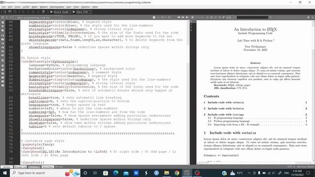 LaTeX: Include Programming Language Code In LaTeX Document