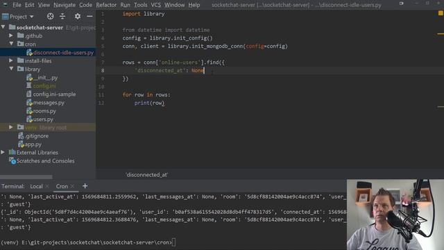 Project: SocketChat - Part 13: Disconnect idle users from the chat смотреть онлайн