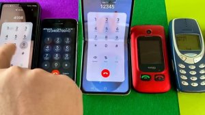 iPhone 5s vs Samsung Z FOLD 3 vs Z FLIP 3 vs Sigma Flip vs Nokia 3310 vs Maxcom mm111 incoming call
