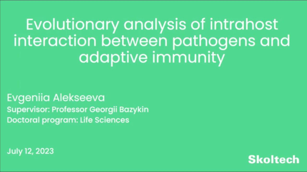 PhD Thesis Defense Evgeniia Alekseeva смотреть онлайн