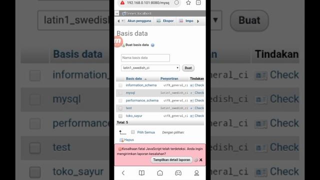 Koneksikan Database MySQL dengan PHP (localhost) di hp android смотреть онлайн