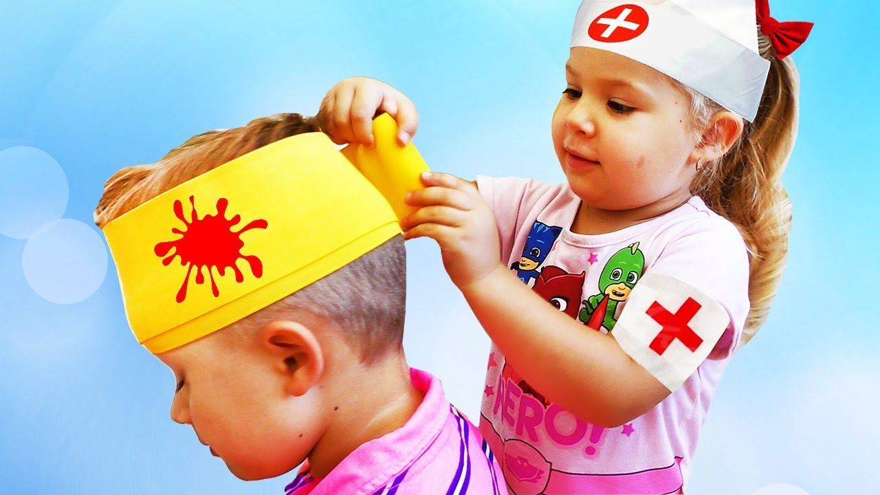 Сrying Babies Accident! Bad Baby Playing Doctor and Learn Colors with Bandage / Nursery Rhymes Songs смотреть онлайн
