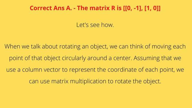 Rotate a 2-D square Matrix 90 degrees counterclockwise | Data Science Interview Question смотреть онлайн