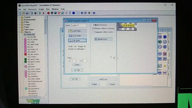 Game Maker 8.1: How to Create a Name Bar & Blood Splatter Effect? смотреть онлайн