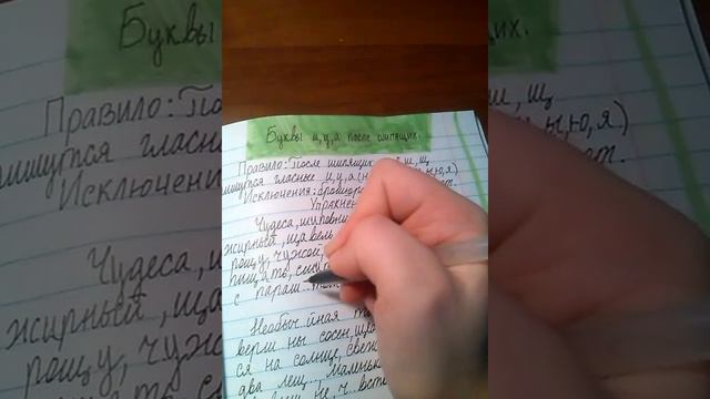 Буквы и ,у, а после шипящих. смотреть онлайн