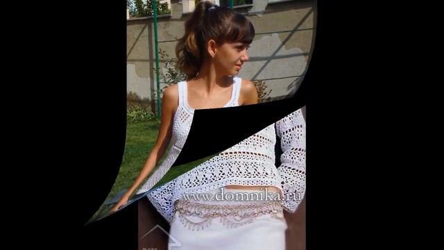 Вязаная Кофточка Крючком для Женщин - 2019 / Knitted Sweatshirt for Women / Gestricktes Sweatshirt смотреть онлайн