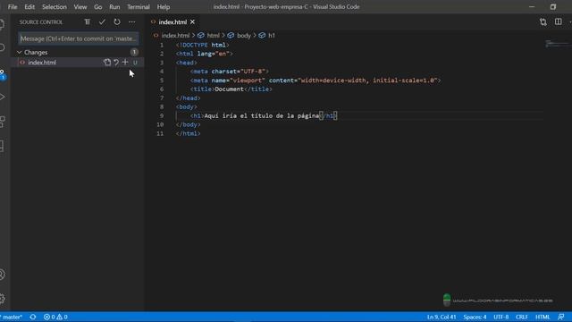 Curso Git. Visual Studio Code con GitHub. Subiendo y sincronizando proyecto. Vídeo 8 смотреть онлайн
