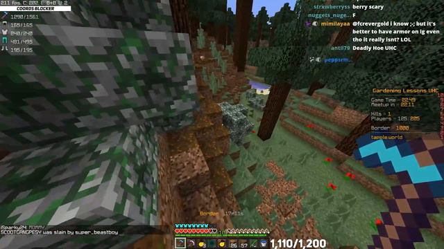 Minecraft UHC but every 100 BLOCKS you TILL, you gain a level of SHARPNESS... смотреть онлайн