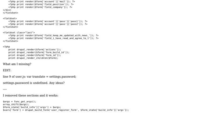 Drupal: user-register.tpl.php javascript errors (2 Solutions!!) смотреть онлайн