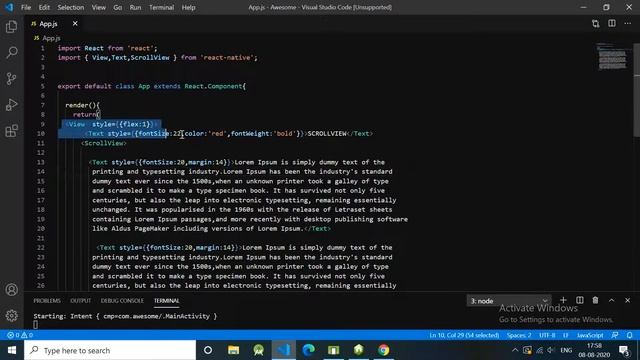 ScrollView : React Native Tutorial[ScrollView] смотреть онлайн