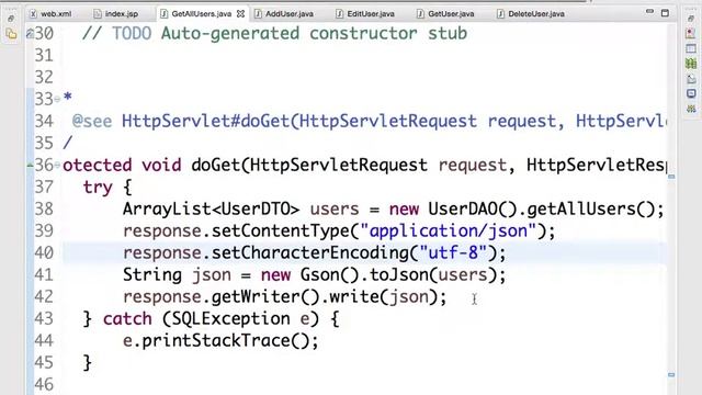 Servlet+JSON+AJAX Part 1 смотреть онлайн