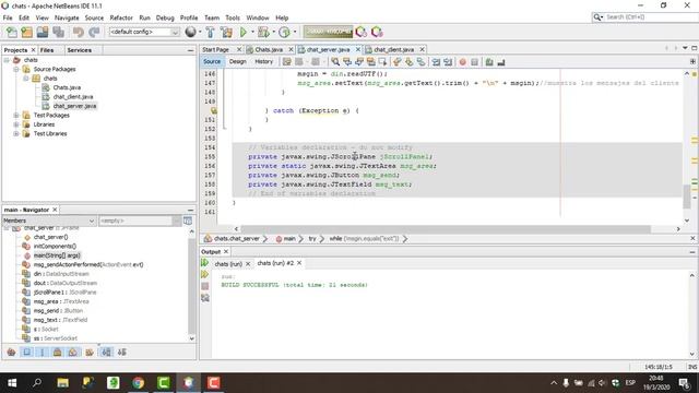 JAVA Socket Chat смотреть онлайн