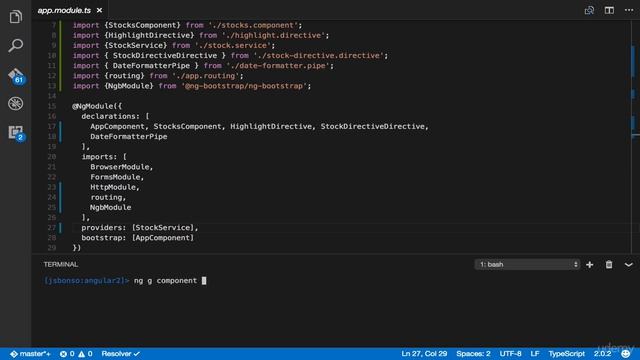 Ultimate Angular 4 (previously Angular 2) with Bootstrap 4 : NgModule in Focus смотреть онлайн