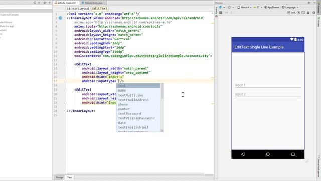 How to Restrict EditText Input to One Line Only - Android Studio Tutorial смотреть онлайн