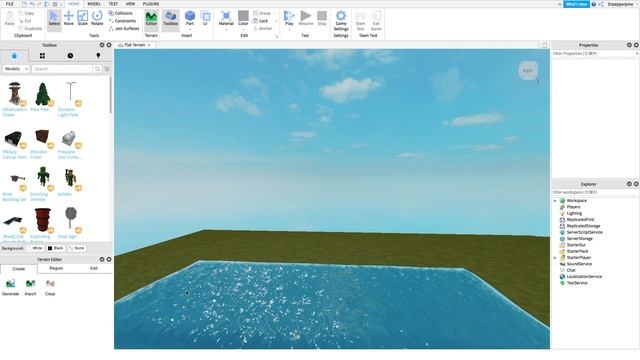 How to add water easily in Roblox Studio | Tutorial смотреть онлайн