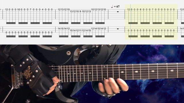 Stratovarius - Stratosphere #1-1 (Standard Tuning)【 BPM=49~91 + Gt.Ba TAB】