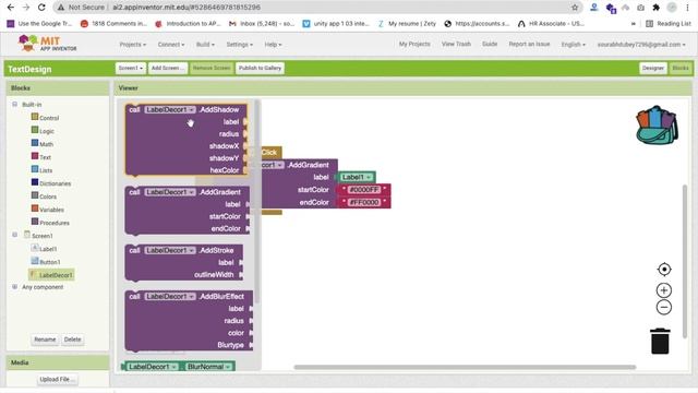How To Use Gradient Color Label in MIT App Inventor 2 | Text Shadow | Blur Text смотреть онлайн