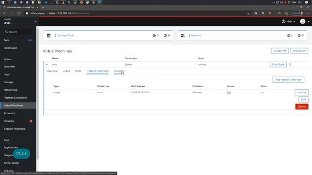 Администрирование гипервизора KVM из Cockpit смотреть онлайн
