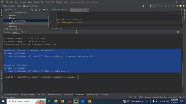 Part 3: First Test case in Selenium Python | Behave(BDD) смотреть онлайн