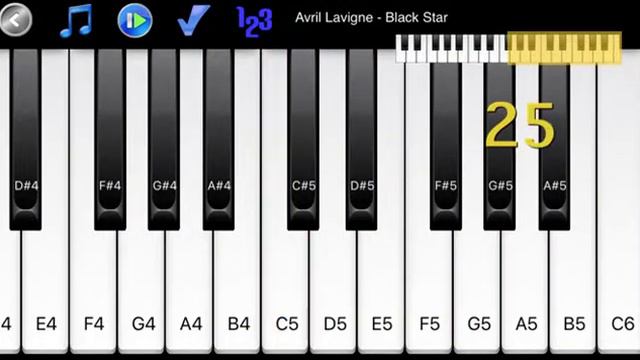 Avril Lavigne - Black Star - How to Play Piano Melody смотреть онлайн