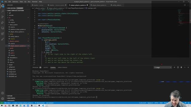 Platform game template 9 - Giving state to the entities смотреть онлайн