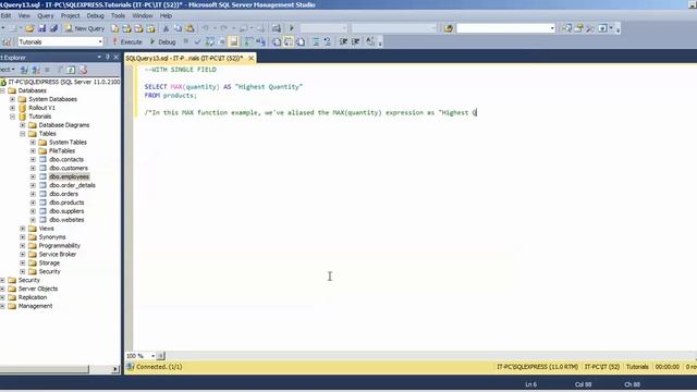 SQL MAX function - how to use SQL MAX function смотреть онлайн