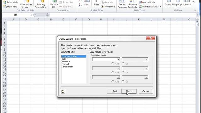 Connecting a Pivot Table to External Data смотреть онлайн