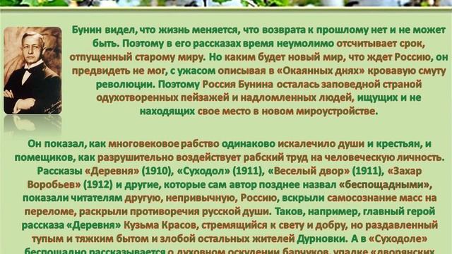 Тема Родины в творчестве С.А. Есенина и И.А. Бунина смотреть онлайн