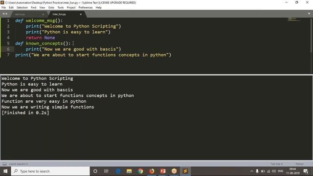 72.Complete Python Basics for Automation - Converting simple code into Functions смотреть онлайн