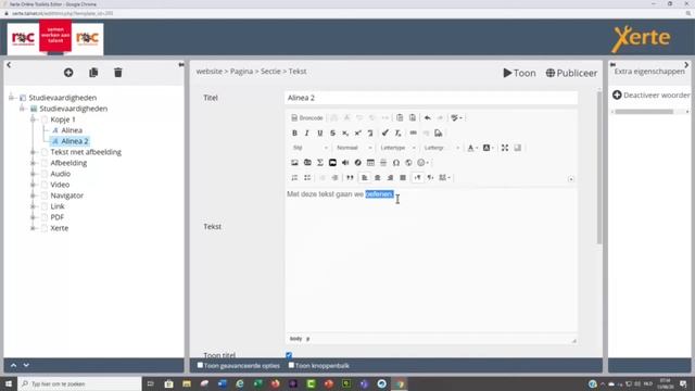 Xerte bootstrap 6: Tekst bewerken met de teksteditor смотреть онлайн