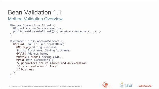BeanValidation 1.1 смотреть онлайн