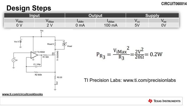 Voltage-to-current (V-I) converter circuit with MOSFET смотреть онлайн