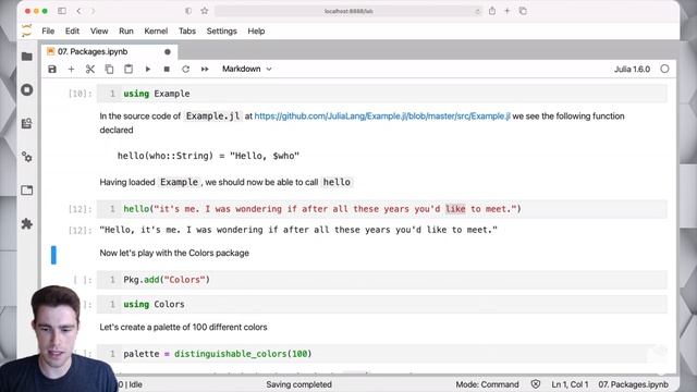 Managing Packages | Intro to Julia (for Programmers) | on Julia Academy | with Logan Kilpatrick смотреть онлайн
