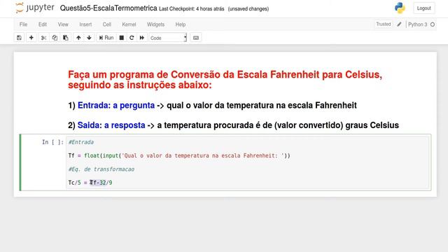Python - Questões de Física|Escalas Termométricas 5 смотреть онлайн