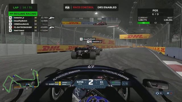 F1 2021 AOR A2 Singapore смотреть онлайн