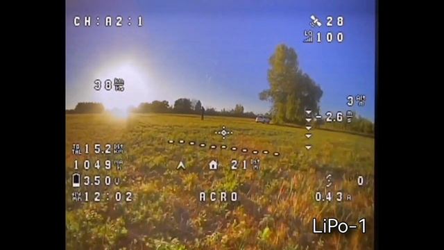 Первый полёт ZOHD Dart 250G. Вторая попытка. Тест 3S баток: LiPo против Li-Ion смотреть онлайн