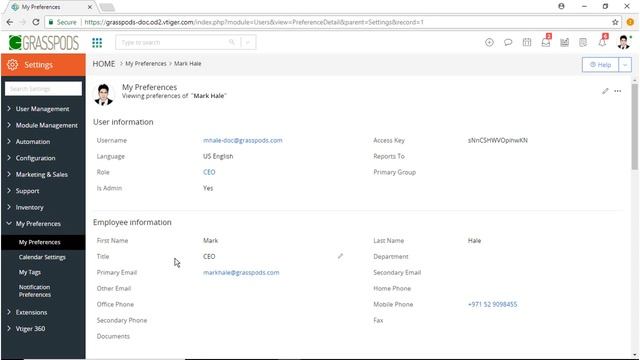 Set up date, time and currency preferences in Vtiger CRM смотреть онлайн